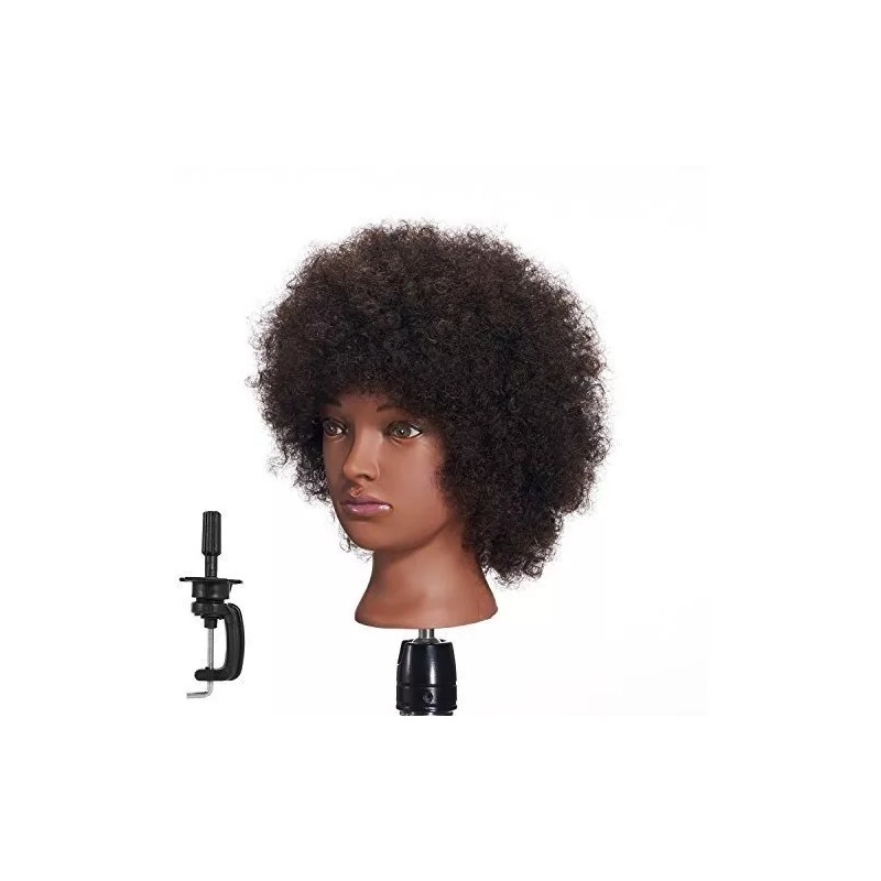 Hairginkgo Maniqui Cabeza Cabello Natural Negro 25.4 Cm Hairginkgo
