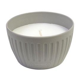 Coleman - Vela de citronela para exteriores, vela decorativa de aspecto conrecto para patio, patio, exterior, vela de camping, vela gris, hasta 25 horas de tiempo de combustión, 11 onzas