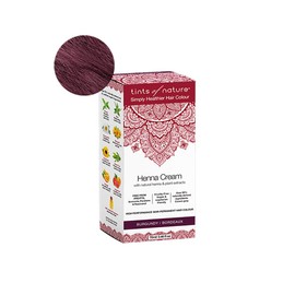 Tints of Nature Burgundy Semi-Permanent Henna Cream Hair Colour Natural and Organic - Single Pack