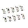 A ABSOPRO Schmiernippel 10Stk. Vernickelung 45 Grad Winkel Zubehör für