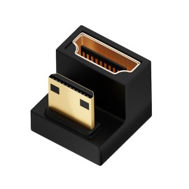 Universal U Shape Mini HDMI Male To HDMI Female Adapter 8K HDMI To 180 Degree Converter p