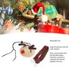 Bearded Dragon Santa Hat Cute Soft Scarf Adjustable Size Bright