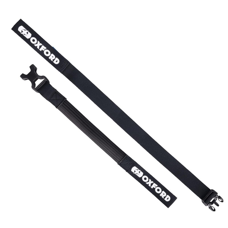 Atlas B-Clip (Pair), 26mm x 1.2m, Black. Motorcycle Adjustable Luggage