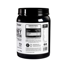 Whey Protein/Proteína de Suero 450 g Vainilla, 23 g de Proteína por Porción, Sin Azúcar, Sin Gluten, Bajo en Grasa