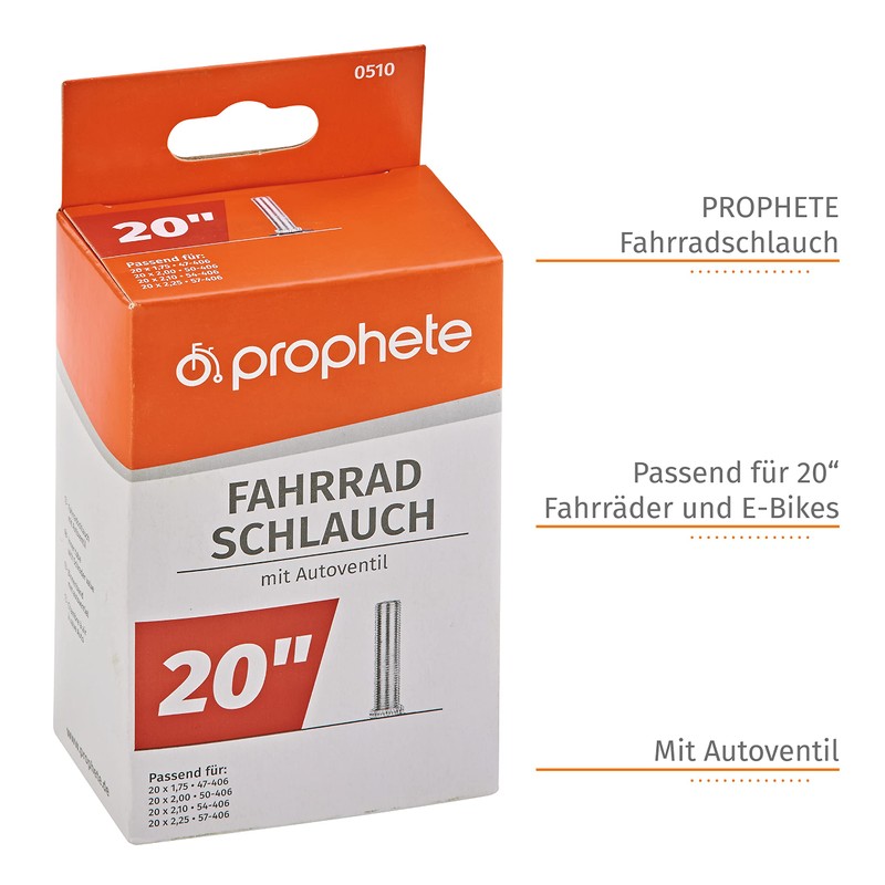 Prophete Bicycle Inner Tube 20x1.75 - 20x2.125 (47 / 57