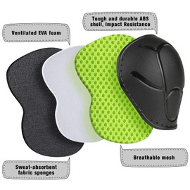 iMoebel Set of 6 Protectors Protector Set, Inline Protective Equipment, Protector Set, Children, Knee Pads, Elbow Pads, Hand Guards, Adjustable for Skating, Scooter, Skateboard