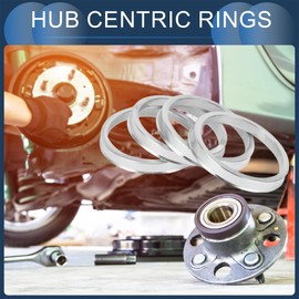 INFINAUTO Hub Centric Rings 64.1mm ID to 74.1mm OD Vehicle Wheel Hub Rings Aluminum Alloy 4pcs