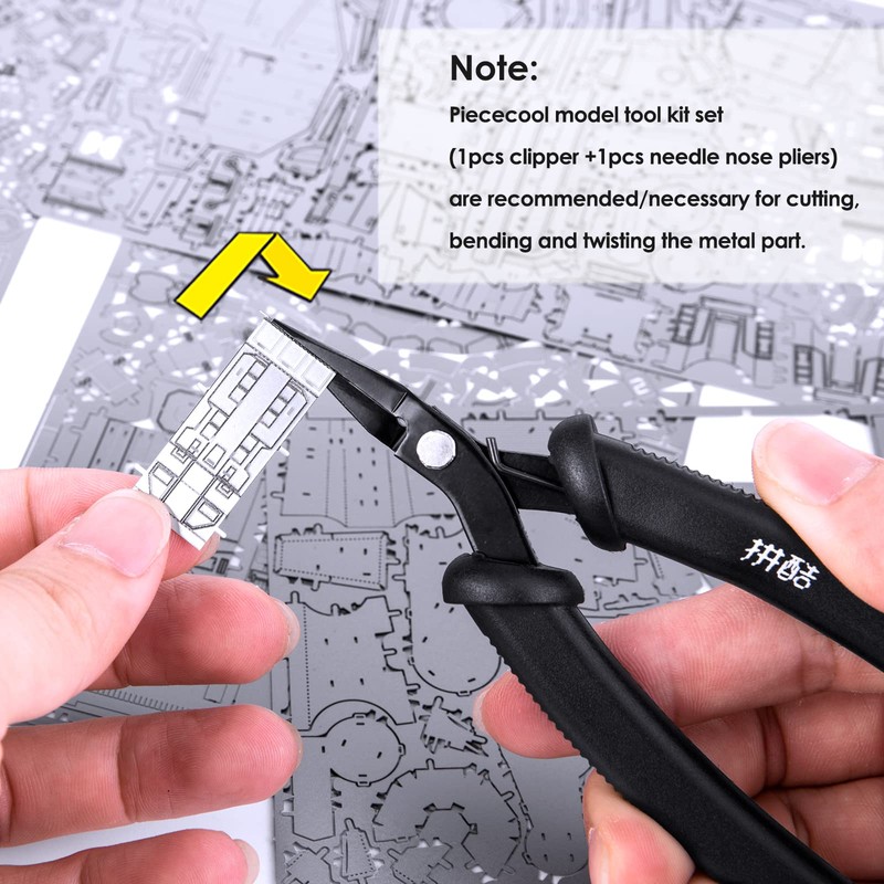 Piececool DIY Tools Set for Metal Earth Model Kits, 2pcs/set