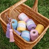 Creative Deco 200 m Pastel Pink Macrame Yarn Cotton Polyester