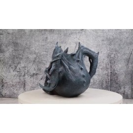 Death Embers Spawn Of Hell Spiked Horns Maleficent Demon Lord Skull Figurine