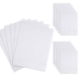 WENLISELL 16 PCS Cross Stitch Fabric 14 Count, 30x45cm Embroidery Fabric Linen White, 14 Count Cross Stitch Fabrics for Craft Embroidery, Handmade Needlework, DIY Craft