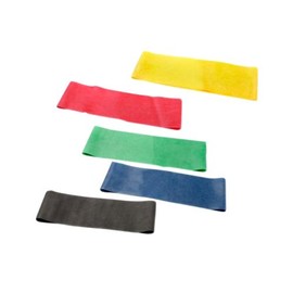 CanDo 50 Piece Band Loop Set, Yellow Through Black, 10 Inch