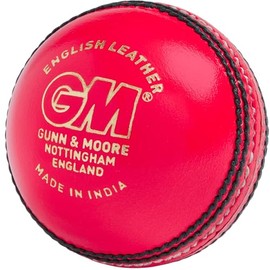 Gunn & Moore GM Leather Cricket Match Ball, Diamond Grade 1 County, Pink, Size Senior/Adult/Mens