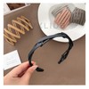 5pcs Retractable Headbands, Spring Wave Foldable Wide Headband, Non-slip, Compact
