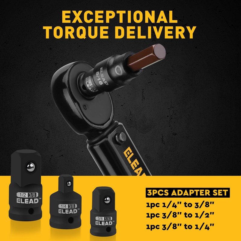 16-Piece SAE Hex Bit Impact Socket Set - Premium S2