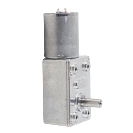 Gear Motor 12 V DC Slow Running, Motor to Reduce Torque Speed, 100 RPM Geared Motor, Self-Locking Switchable Worm Gear Motor with Metal Gear