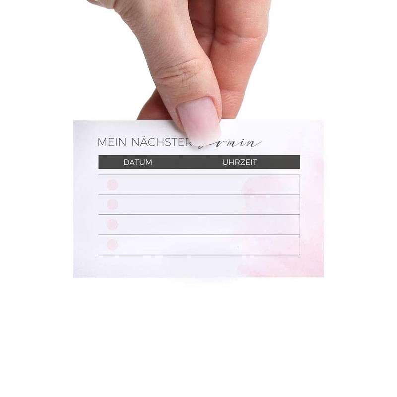 Appointment Cards (Set of 100) with Exclusive Gold Embossing for