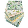 LetCart 40 Rolls Floral Cotton Quilting Fabric 20 Pre Cut