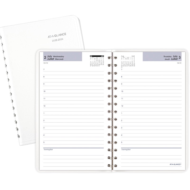AT-A-GLANCE (DayMinder) 2025-2026 Daily Academic Desk Appointment Book, 4-7/8" x
