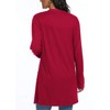 Qixing Women's Cardigan with Pocketes Long Sleeve Casual Lightweight Open