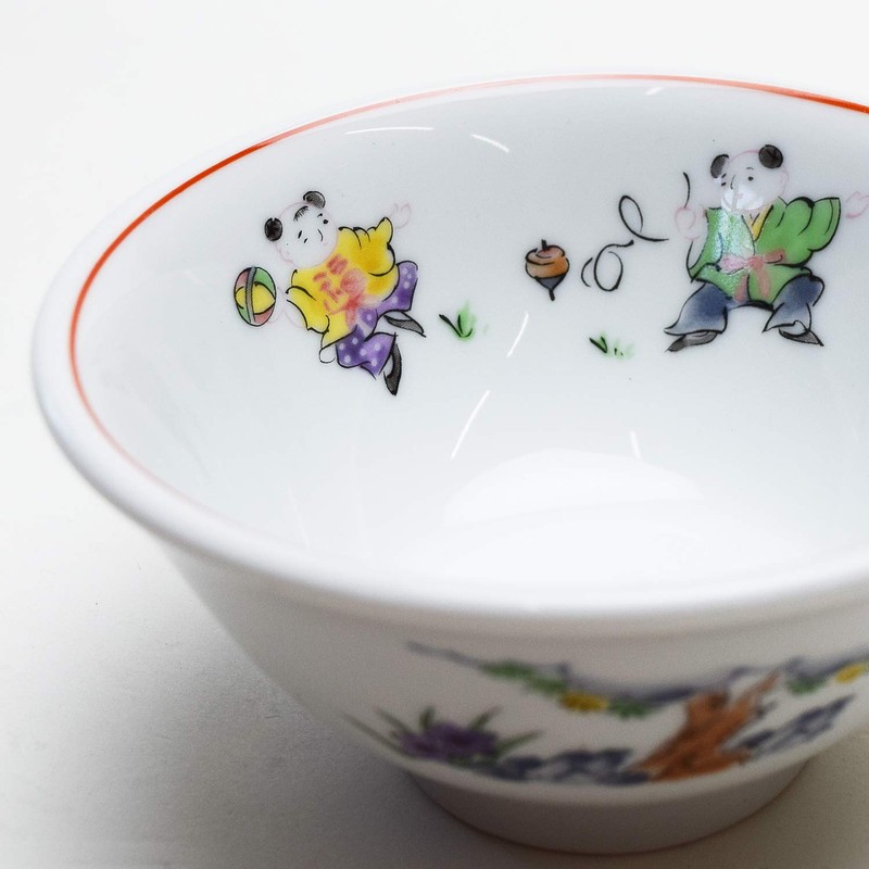 色絵 唐子 Soup Bowl AM – ir003