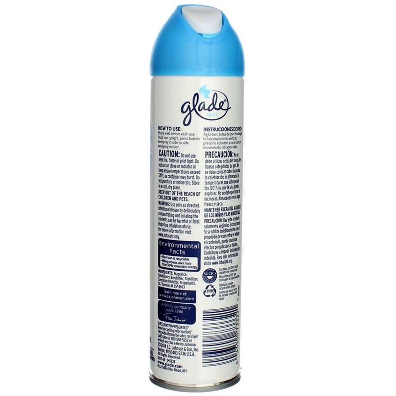 Glade Aerosol Spray, Clean Linen, 8 Ounce