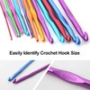 Crochet Hooks,14Pcs Crochet Hook Set, H HOME-MART Aluminum Handle Knitting