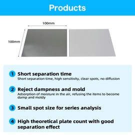 Aluminium Backed TLC Silica Gel Plate GF254 10cm x 10cm（20/Box）