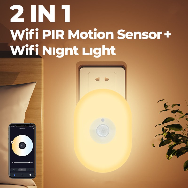 LED Night Light Lamp Dimmable Motion Sensor WiFi Smart Plug