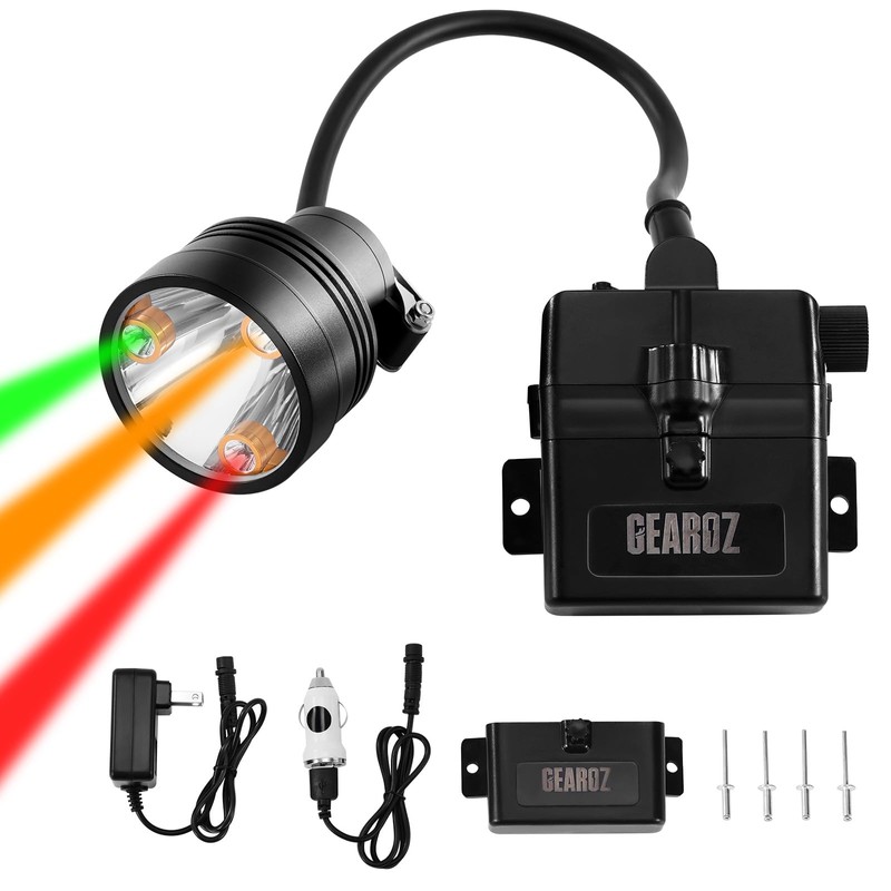 GearOZ 10W Coon Hunting Lights, 45000LUX Hunting Headlamp for Coyotes