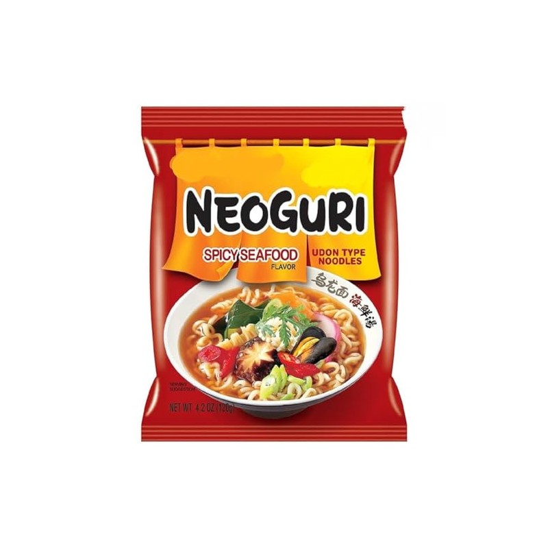 Korea Instant Noodles (CASE SET, NEOGURI SPICY SEAFOOD INSTANT NOODLES)