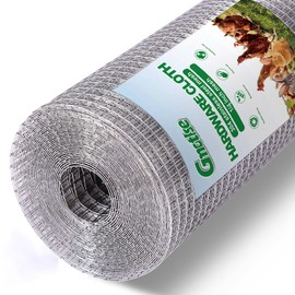 GMOTLSE Hardware Cloth 1/4 inch 23 Gauge Small Size 304 Stainless Steel mesh Chicken Welded Wire Fencing Wire Mesh Roll Fencing Garden Fence Squirrel Tunnel Network 20in×33ft
