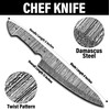AMJ Crafts AMJ Damascus Steel Chef Blade, Premium Sharp Kitchen