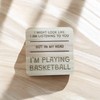 Ashton and Finch Funny Basketball Coaster Laser Engraved Gift Wooden