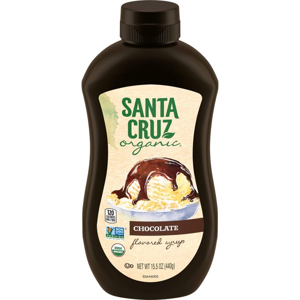Santa Cruz Organic Jarabe con sabor a chocolate, 15 onzas