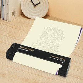 CNCEST Tattoo Transfer Stencil Printer, Mini Portable Tattoo Transfer Thermal Printer, Portable Printer, Transfer Machine