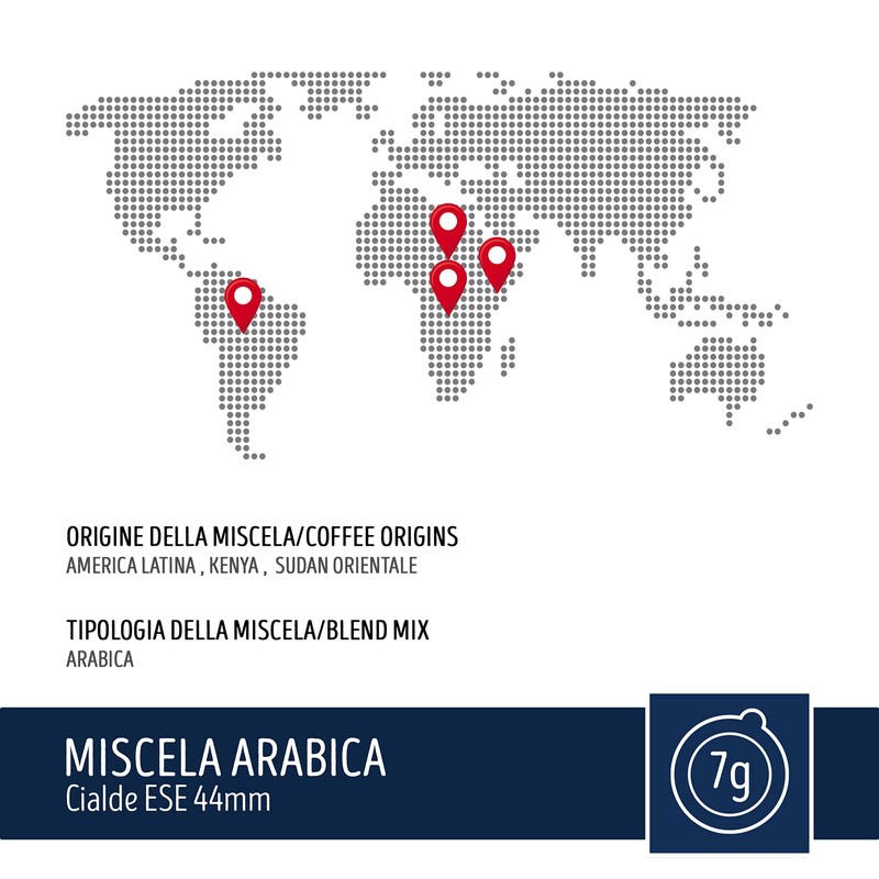 CAFFÈ TORALDO - MISCELA ARABICA - Box 50 PADS ESE44