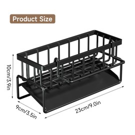 Sink Organiser, Kitchen Organiser Sink with Drain Pan, Sink Organiser, Anti-Rust and Quick Drainage, Sink Organiser for Kitchen, Bathroom, Sink Organiser for Kitchen, Bathroom
