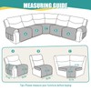 Ruaozz Extra Large Recliner Sectional Couch Covers Waterproof Couch Cover