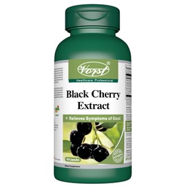 VORST Black Cherry Extract 600mg (300mg Per Capsule) 60 Capsules | Gout Relief Supplement for Symptoms of Uric Acid | Includes Thyme, Peppermint, and Celery Extract | 1 Bottle