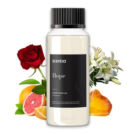 Scentia Hope Diffuser Oil Essential Oil Blend | 5-Star Hotel Inspired Aromatherapy with Citrus, Rose Powdery, Jasmine, Lily & Amber for Diffuser | 120ml | 4.06 FlOz