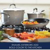 Rachael Ray 15 Piece Hard Enamel Nonstick Pots and Pans