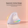 KYSONA 57° Ergonomic Wireless Rechargeable Mouse, Vertical Quiet Ergo Mouse,