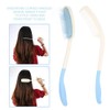 Long Comb Set with Soft Brush - Ergonomic Anti-slip Handle,