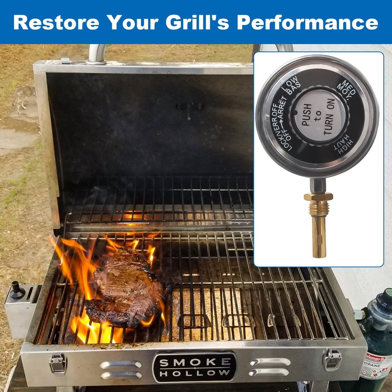 Regulator Valve with Knob Replacement Parts for Masterbuilt Smoke Hollow