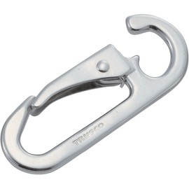 TRUSCO Snap Hook Stainless Steel D Shaped Wire Diameter φ X Opening 9 mm tsf6d