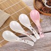 VanEnjoy Set of 4 Chinese/Japanese Ceramic Soup Spoons, Pink Cherry