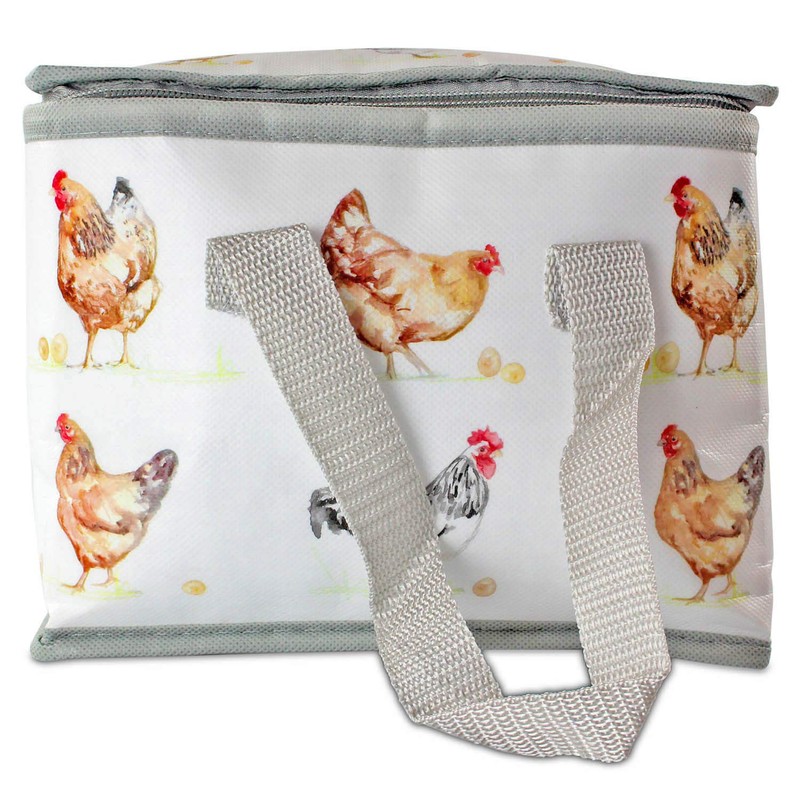 LEONARDO Lesser & Pavey Lunch Bag Chickens, Multi-Colour, 22 x