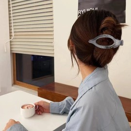 Atoden Flat Hair Clips Lay Down for Thick Black, Gray, Light Gray