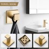 TURS Brushed Gold Bathroom Accessory Set 4-Pieces Bathroom Hardware Set